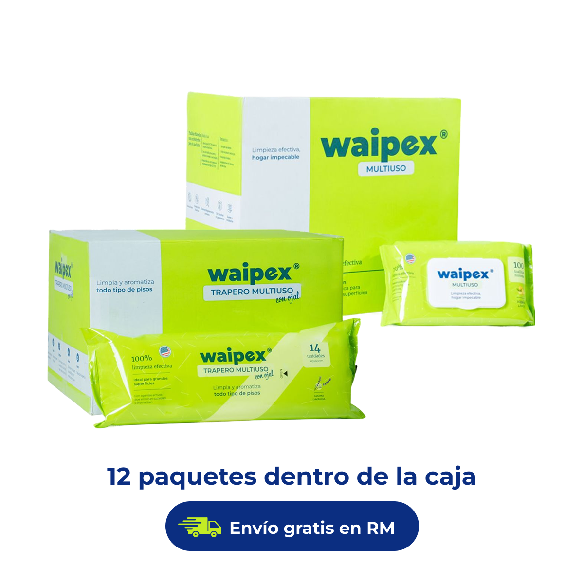 Pack Hogar: Caja trapero + Caja toallitas multiuso
